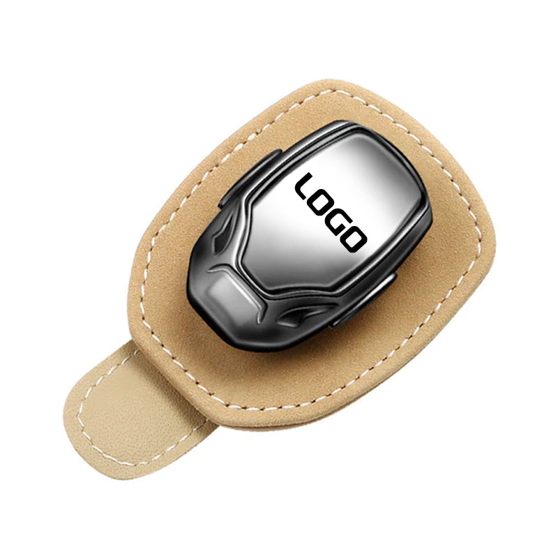 Πολυλειτουργικό κλιπ γυαλιών σουέτ με το λογότυπο του αυτοκινήτου σας