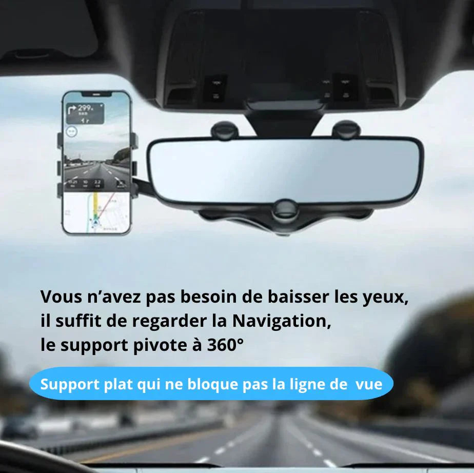 Tacaíocht Téléphone Doirt Rétroviseur de Voiture